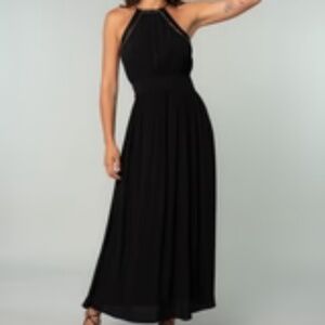 Lovestitch Marta halter Maxi Dress black small